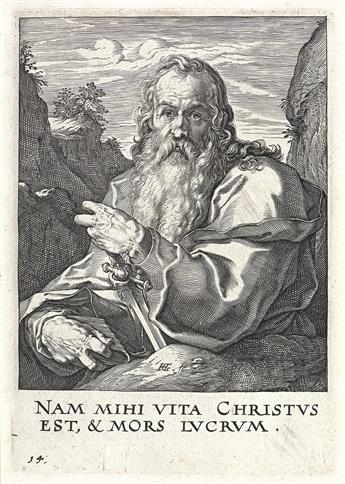 HENDRICK GOLTZIUS Christ, the Twelve Apostles and Saint Paul.